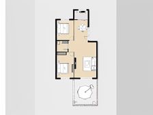 虎滩 *房 通厅两室 近车站 市场 出行方便 带阳台