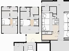 卢塞恩小镇 联排东端 大院子 近江边