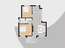 精装修户型方正,阳光充足,南北通厅