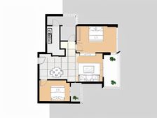 地铁口 万科二期精装两房 看中庭 安静不靠路