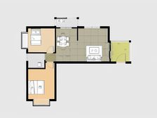 此套房子产权证在手,南北户型,采光视野好