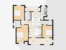 南天金源位于旭辉广场边上, 品质小区,