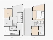好地段步梯跃层带屋顶花园9成新.好停车线浇房