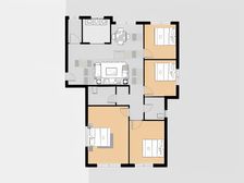 金海名园大四居双卫!采光没遮挡,看房方便