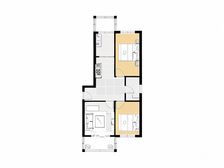 交大家属楼 两室两厅 南北通透田字格户型