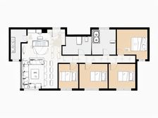 华业玫瑰东方一期 四室南向 装修保持好