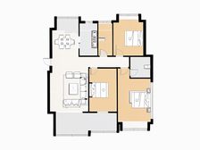 湾里领秀湖旁,大3室2厅2卫 小区位置好