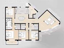 金融街丰侨公寓大平层,东瞰故宫国贸,视野开阔