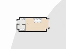 万达广场精装一室好楼层朝向好采光好 近轻轨