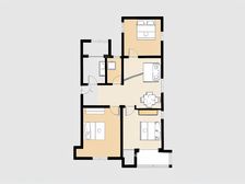 礼士胡同甲66号院 3室1厅 南 北