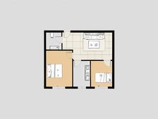 湾里南小区 2室1厅 南