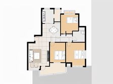 小区正中 南北三房 中楼层 花园社区