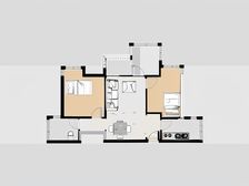 保利中韵花园 2室1厅 北