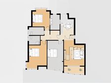 大三房两卫出售 自住装修