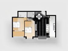 雁滩滨河大盘,河景现房,两室两厅两卫,视野开阔