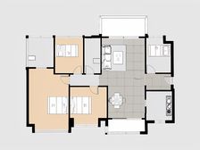 全球创客小镇TIC云来,精装修四房,户型方正,采光好