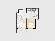 月伴湾 1室1厅 南