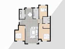 品三室2卫全明户型 适合一家三代人住 位置好电梯洋房