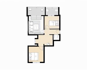 人民中路一段5号2室1厅西南