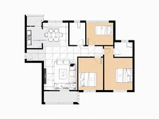 毛坯边户三房 带车位 奥体商圈 江南新城