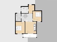 七星花园 中间楼层 精装修采光视野无遮挡