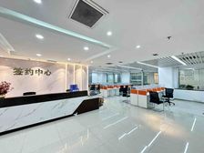 中山CBD商务区!500平精装办公!带全套家具!正对电梯!