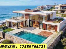来电捡漏!实得300平,带花园泳池车位,一线海景别墅,拎包入