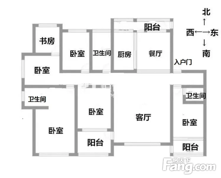 南北通透 泰和上筑 6室2厅,潍坊高新潍坊一中泰和上筑