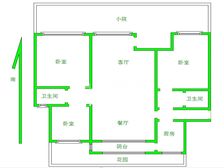 新希望家园 一楼带院 大学路小学 国标户型