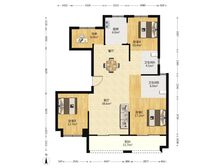 中庭楼层好,精装保养赞,四叶草户型