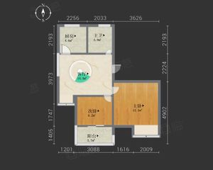 天悦家园2室1厅1卫南朝向135.0万元/套出售