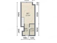 滨湖东方汇(商住楼) 39平2居 南北向精装修 方便看房