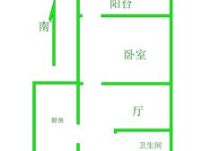 真如西村1室1厅1卫1阳台2/6层
