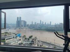 长嘉汇一期 头排江景正看两江交汇 顶奢装修 95新