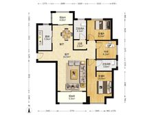 南北通透凯利海华府3室2厅精装修