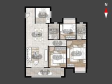 桃李东方冠英明德双校乐加商业中心旁央企小区保利物业环境优美!