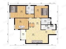 皇家花园,次新房,地铁口 干挂石材 精装三房诚意出售