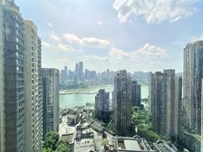 南滨路看两江交汇景观房。长嘉汇 看中庭 看江320万 保真!