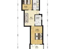 南北通透 绿川小区 2室1厅
