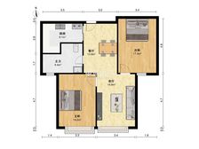 地铁口150米,双南两房,精装30万拎包入住