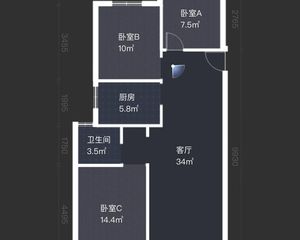 14000//平米的单价售高端商品房金茂府111平米住宅