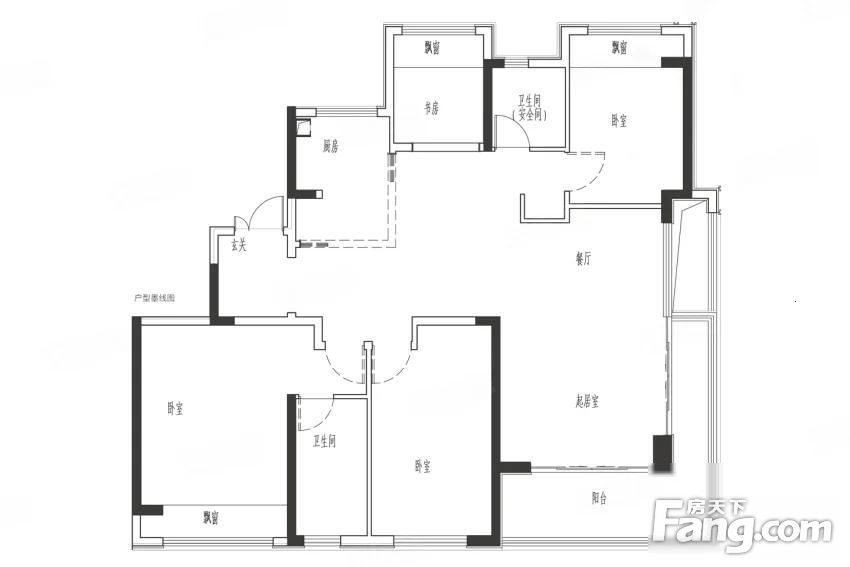  Apartment layout diagram