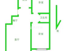 南北通透中加荣园2室2厅精装修