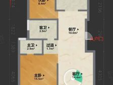 崇文花园2室2厅2卫南朝向139.0万元/套出售