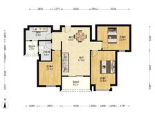 恒大绿洲,精装大3房,高楼层,三开间朝南,视野好