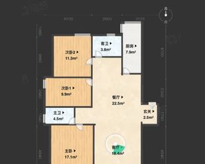 古城新境3室2厅2卫南朝向151.0万元/套出售