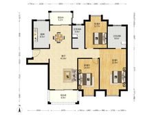 南北通透一品漫城(三期公寓住宅)3室2厅精装修