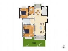 近地铁,南北通透,小区中心位置,一梯两户,带花园