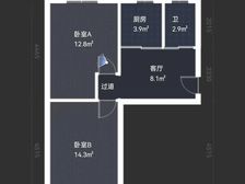 明楼北区2室1厅1卫南朝向95.0万元/套出售