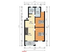 东旺公寓 85平2居 南北向中装修 安静不临街